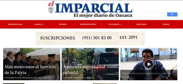 imparcialoaxaca.mx design implementation